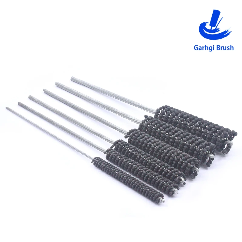 Garhgi ブラシ 直径 8-32mm フレキシブルホーニングブラシ 120 グリット シリコンカーバイド バルブガイド シリンダーベアリング バリ取り用
