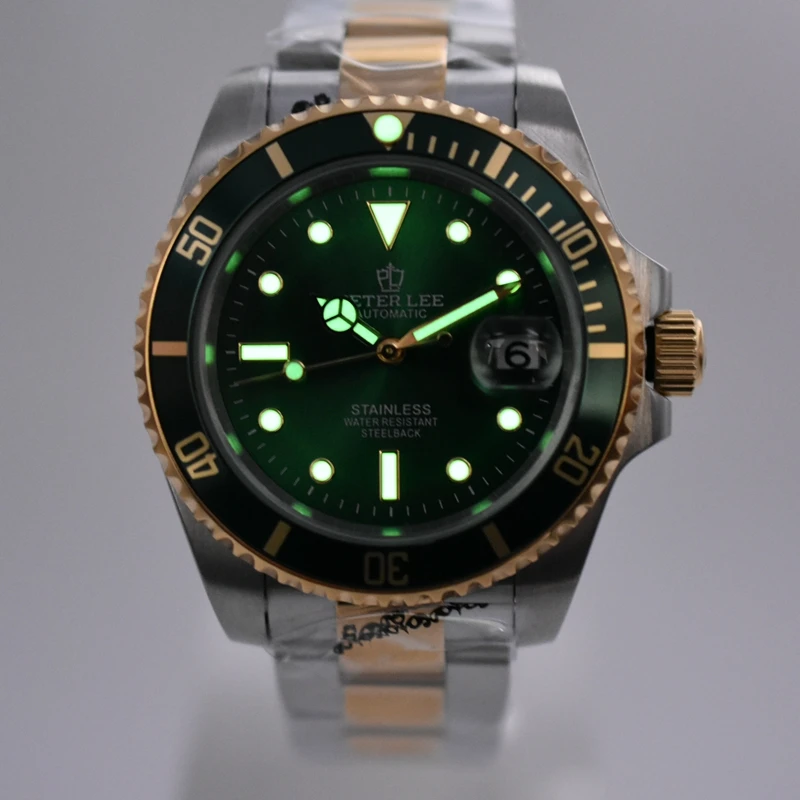 Men Luxury Brands Mechanical Watches For Man High Quality Automatic Movement Ceramic Bezel Luminous Stainless Steel Wristwatch