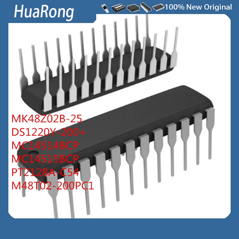 5Pcs/Lot   MK48Z02B-25   DS1220Y-200+    MC14514BCP   MC14515BCP   PT2128A-C54   M48T02-200PC1 /150PC1/70PC1  DIP-24