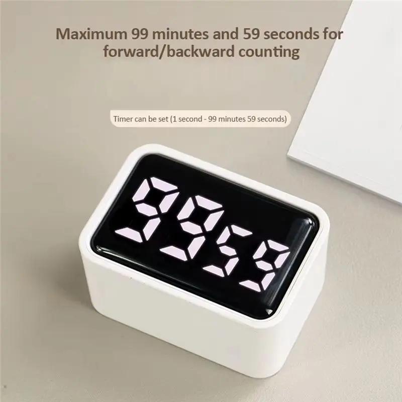 

BHBD-Mini Digital Timer LED Visual Timer Learn Cooking Countdown Clock Kitchen Timer