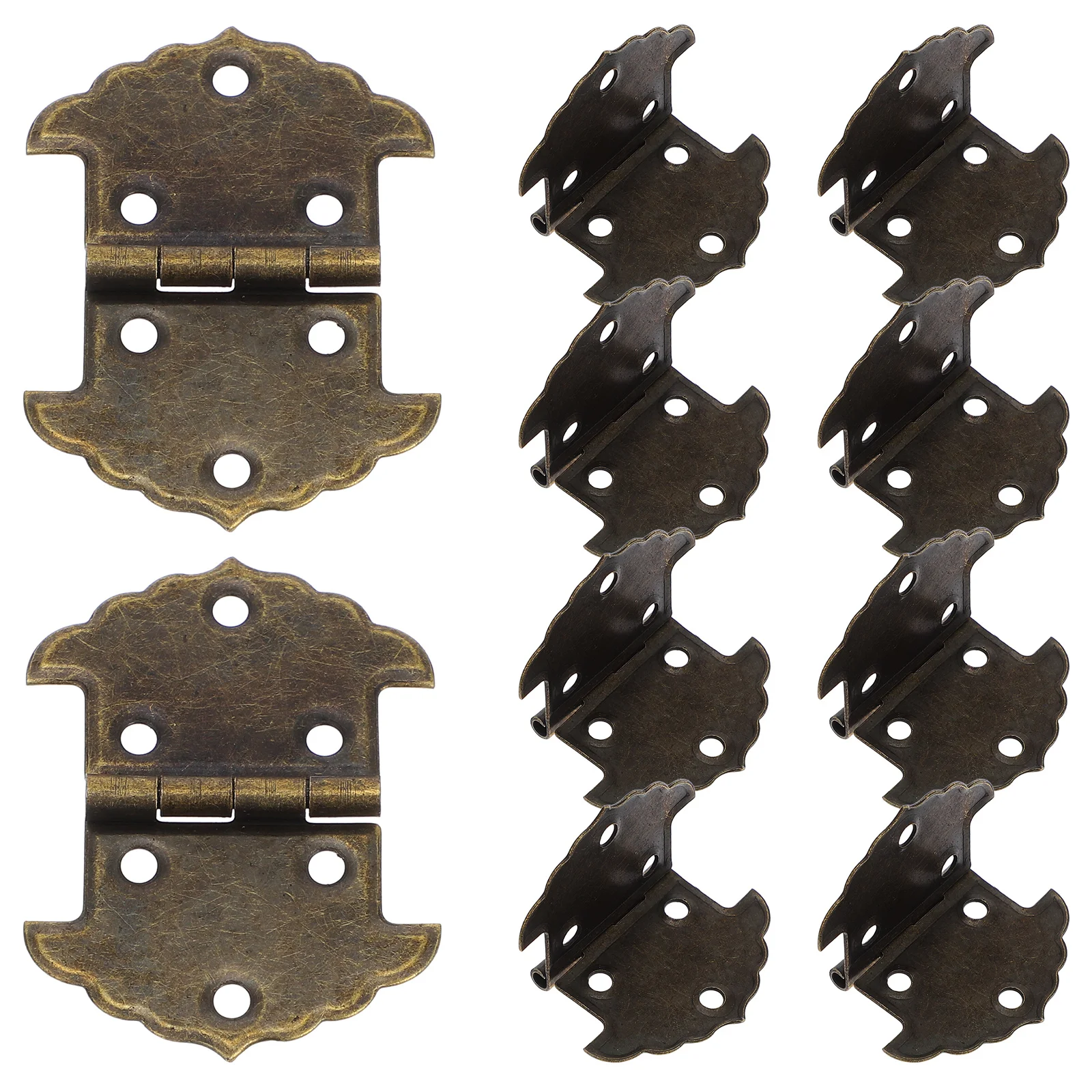1 Set Cerniere Scatole di legno Confezione da 2 Cerniere piccole per progetti artigianali Sostituzione cerniera decorativa durevole in stile vintage per gioielli