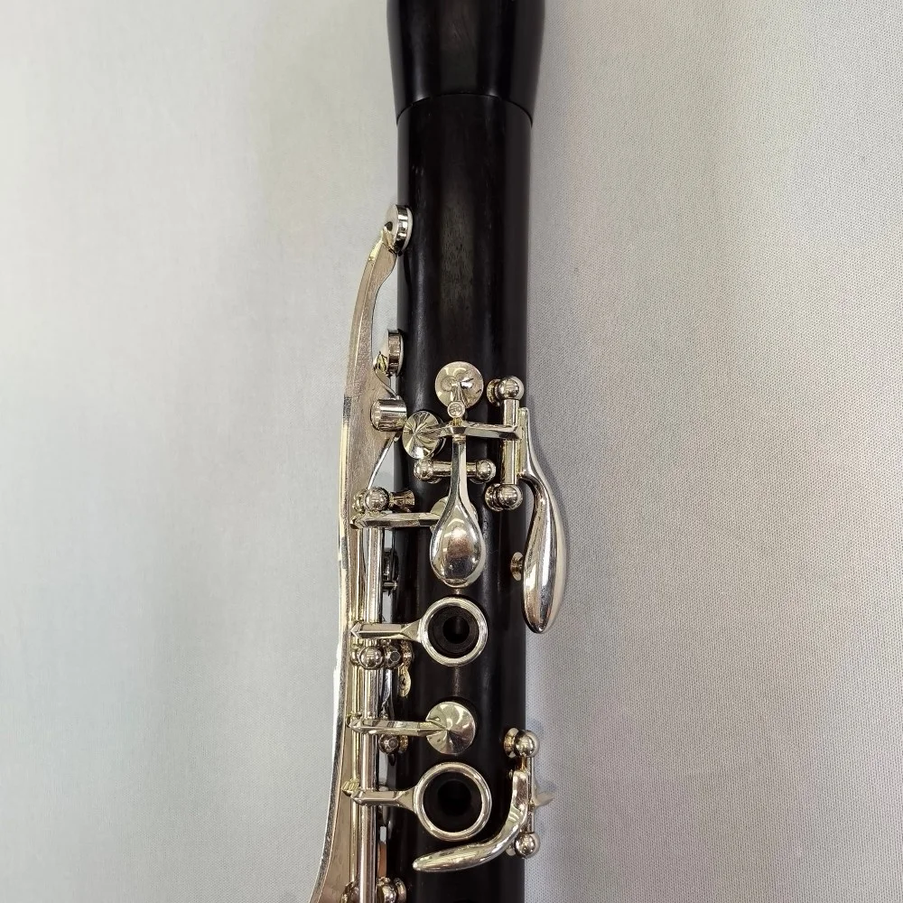 Ebony Wood Material Thick Silver Plated Keys New Design Professional Bb Clarinet