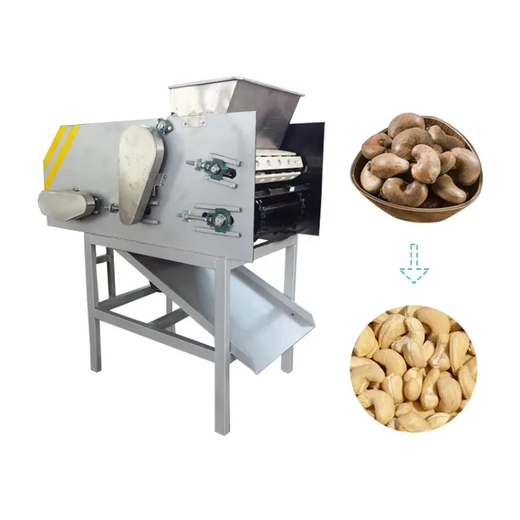 Full Automatic Cashew Nut Processing Machine Price China Vietnam Cashew Nut Cracker Husker Cracking Cashew Nut Shelling Machine