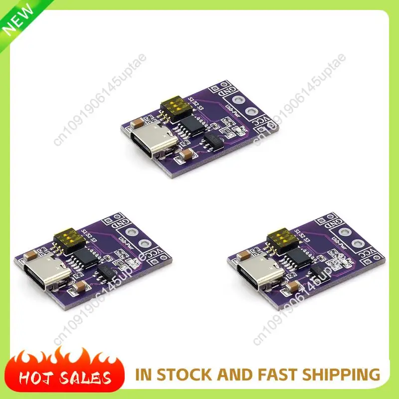 N88R 3Pcs Type-C QC PD2.0 PD3.0 To DC Spoof Fast Charge Trigger Poll Detector USB-PD Notebook Power Supply Change Board