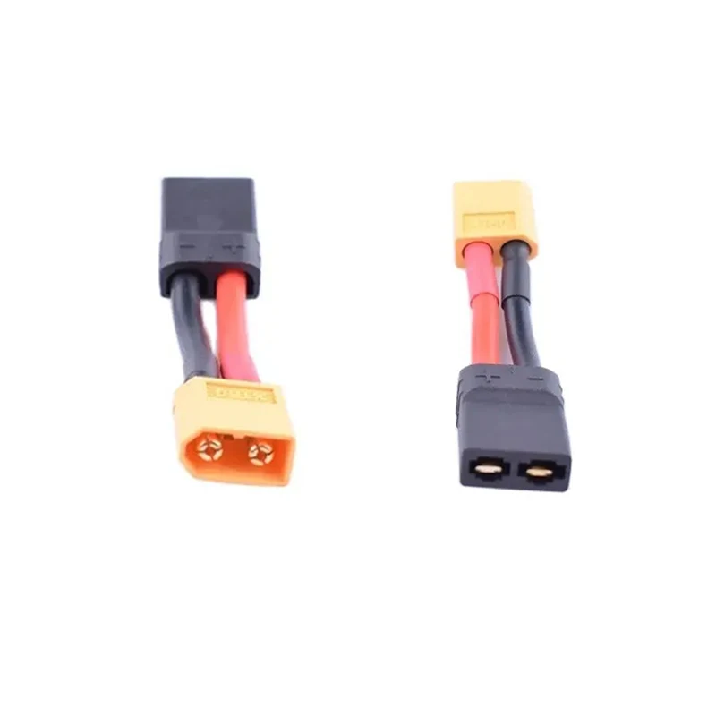 2 pcs Male XT60 To Female TRA(Traxxas) Adapter 14awg Battery Charging Cable 40mm