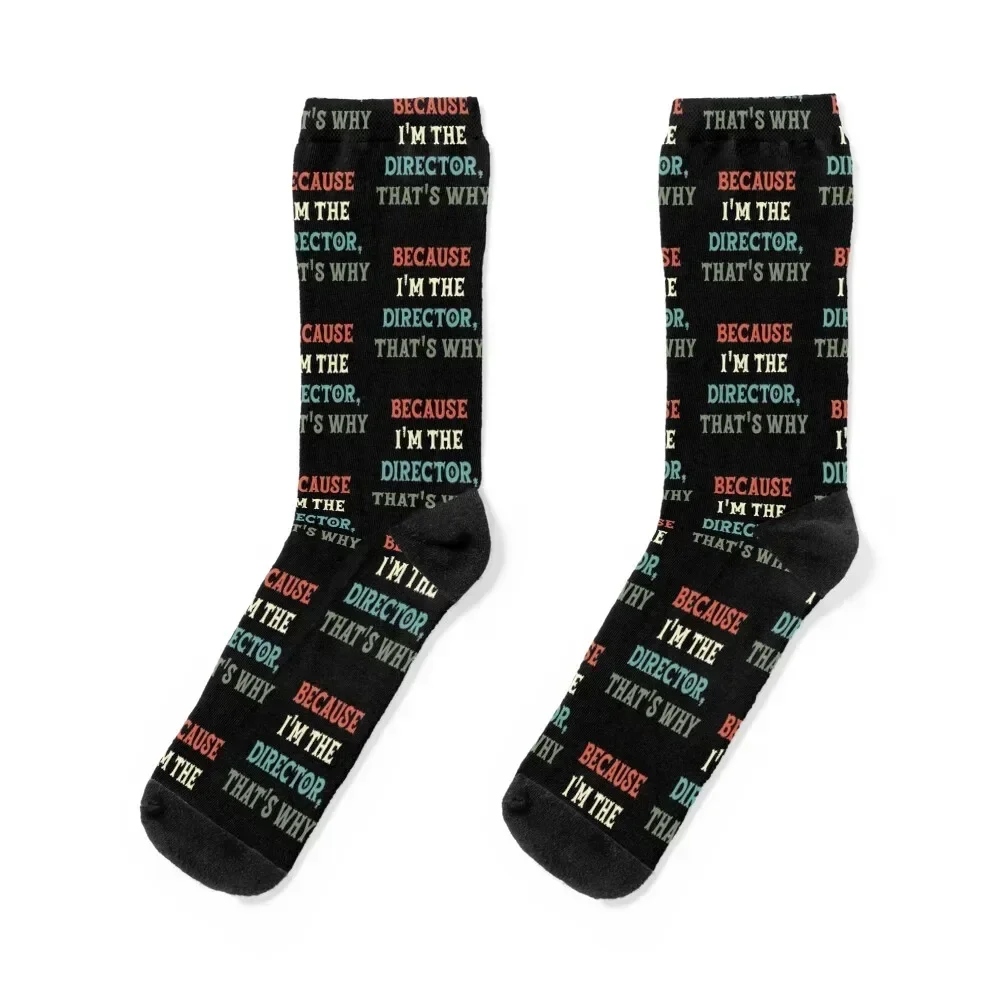 because i'm the director, that's why Socks bright garter kawaii winter Socks Male Women's