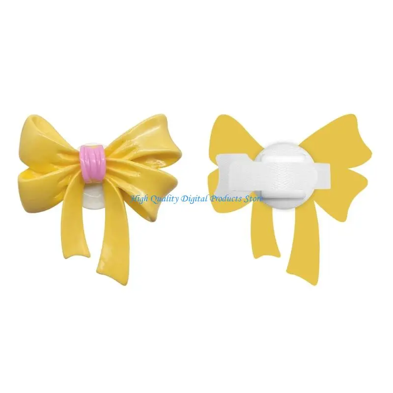 U2JE Elegant Resin Butterfly Bows Headband Decors Perfect For Customizing Headphone
