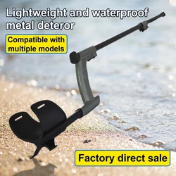 Black Telescopic Rod Metal Detector Accessories Adjustable Armset Handle Shaft for Gold Metal Detector Search Coil