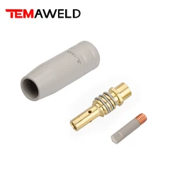 3Pcs/Set 15Ak New Coating Protection nozzle 0.8/1.0/1.2mm MIG Torch Gas Nozzle Tip Holder of 15AK MIG MAG Welding Torch