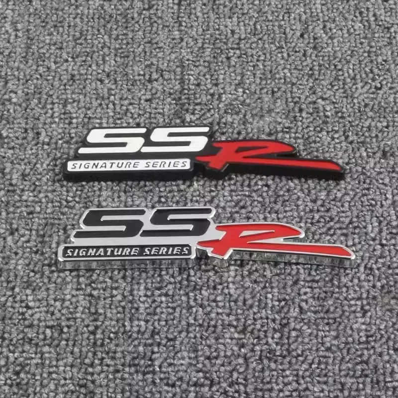 1pcs 3D Metal SSR SS SIGNATURE SERIES emblem grill Badge decal Car Sticker car styling For Chevrolet CAPTIVA MALIBU CAMERO