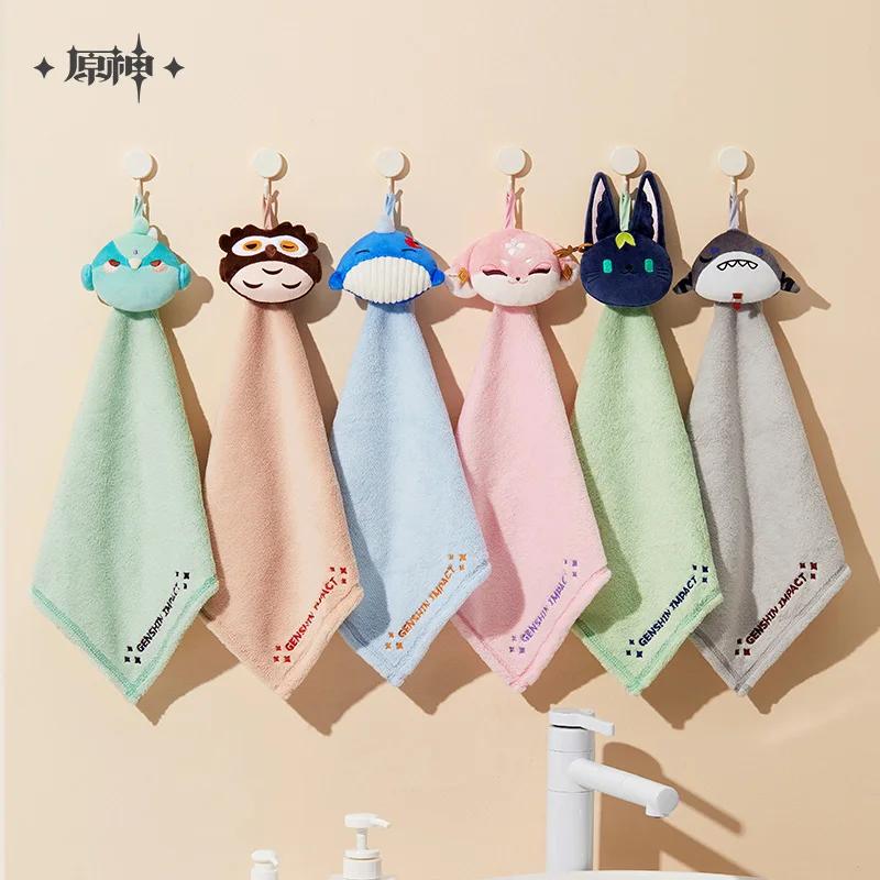 

[Official Merch] in Stock Genshin Impact Teyvat Zoo Series Diluc Xiao Tartaglia Yae Miko Tighnari Wriothesley Hanging Towels
