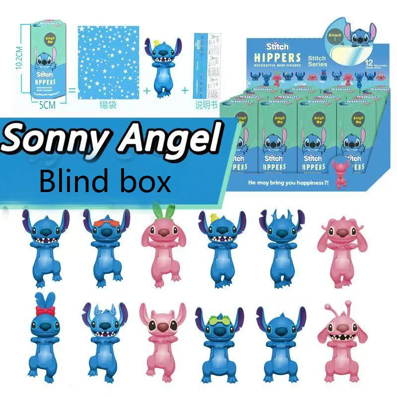 

Stitch Angel Doll Blind Box Trendy Toy Desktop Car Screen Central Control Mobile Phone Decoration Cartoon Anime Handmade Gift