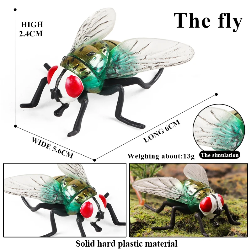 Oenux Simulation Libelle Heuschrecke Tausendfüßler Wildes Insekt Tiere Modell Actionfiguren Miniatur Bildung Sammlung Kinderspielzeug – Detail 10
