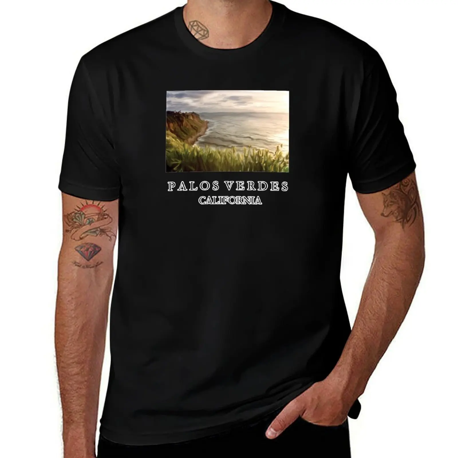PALOS VERDES CALIFORNIA T-Shirt Trendy Pattern for Men T-Shirt