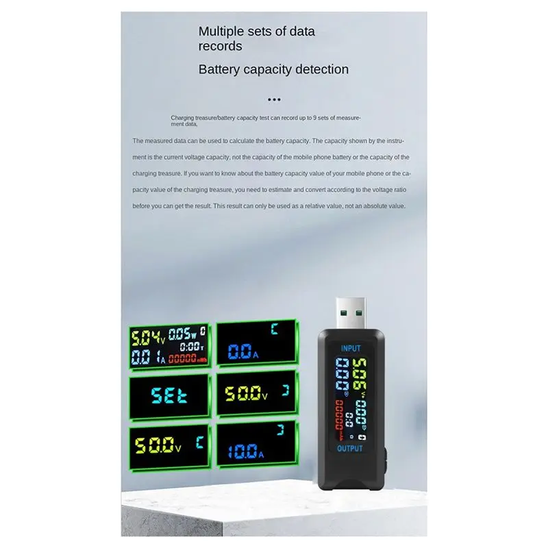 A33R-1 PCS DC Digital Voltmeter Amperimetro Current Voltage Amp Ammeter Detector USB Tester As Shown ABS Power Bank Indi