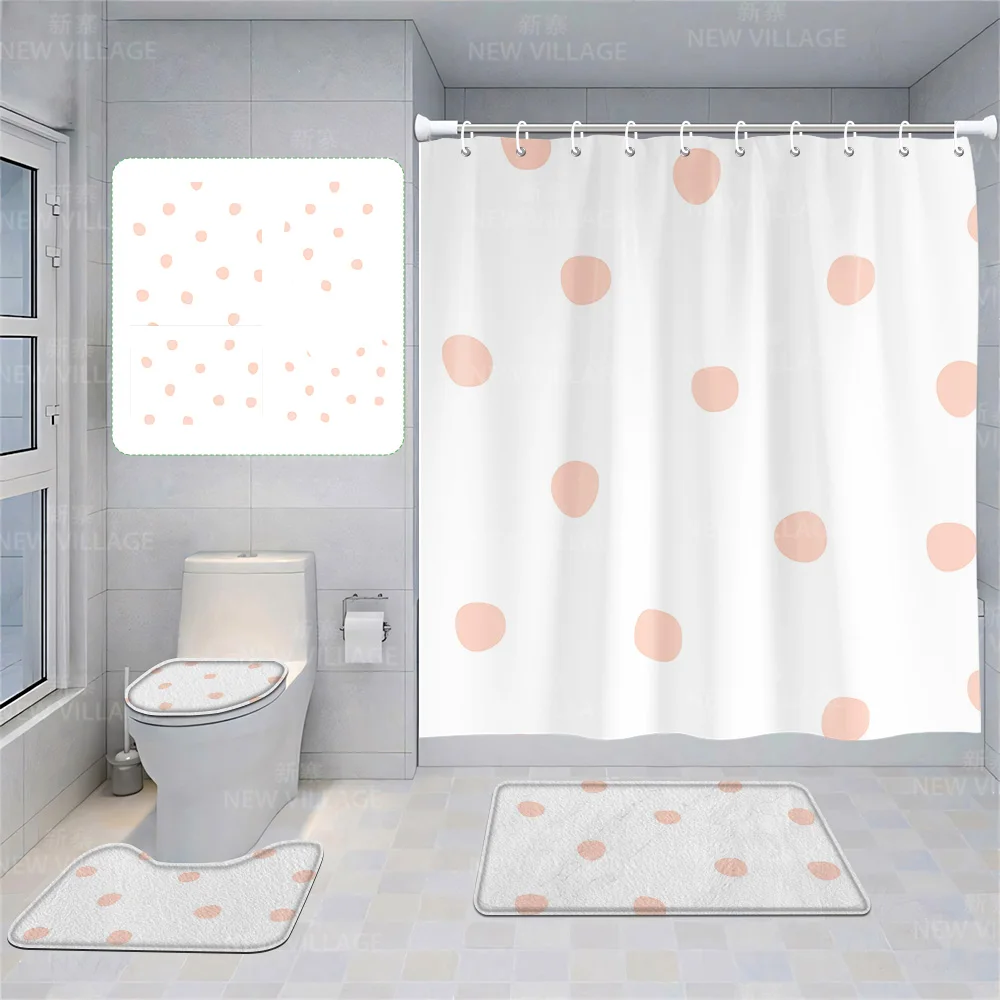 

Шторы для домашнего душа, декоративные водонепроницаемые тканевые Нескользящие, для ванной комнаты, абсорбирующие современные фотообои, простые