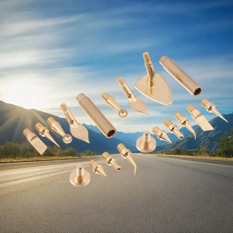 Инструмент для паяльника 3D-принтера: железное жало 7/9/10 шт., латунная резьба M2 M3 M4 M5 M6 M8, гайка с тепловой вставкой