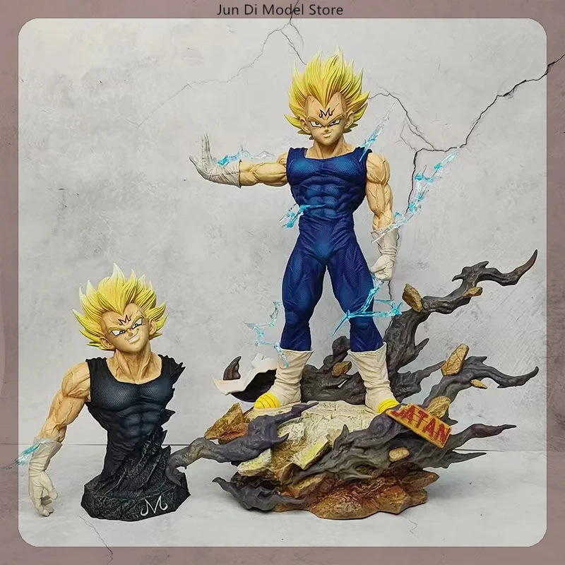 

34cm Vegeta Demonization With A Bust Anime Dragon Ball Figure Toys Model Statue Collection Desktop Decoration Ornament Toy Gifts