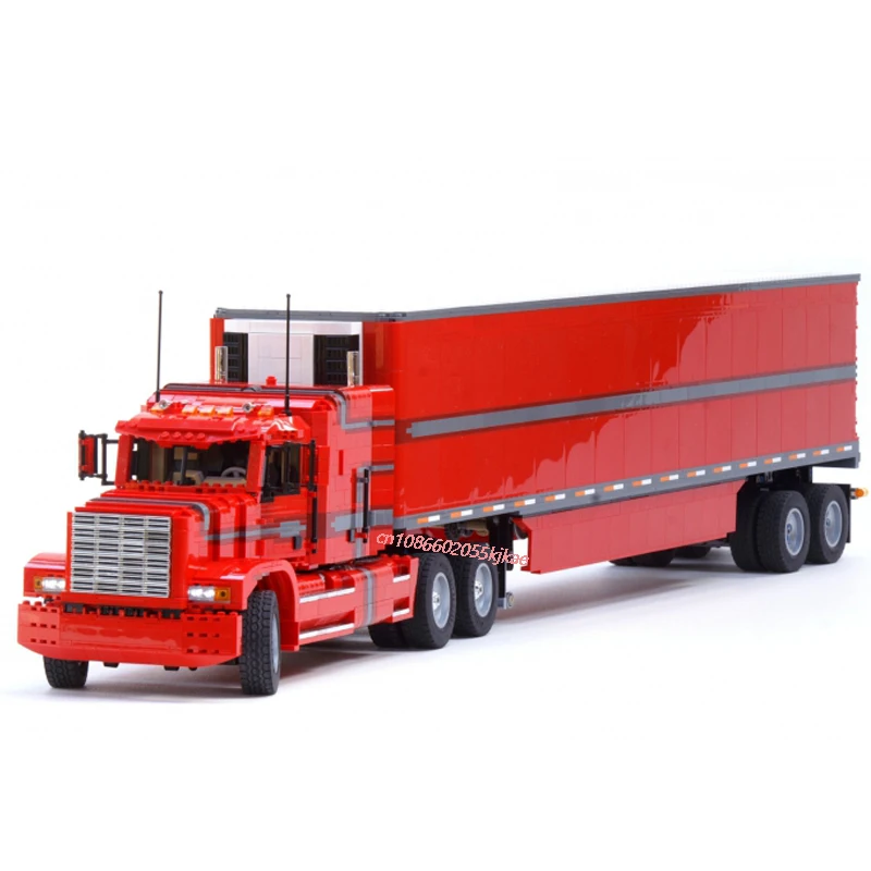 NEW MOC RC 1:17 Scale MkII T1 Engineering Container Truck and Trailer model DIY creative ideas Child Toy Gift Technology Blocks