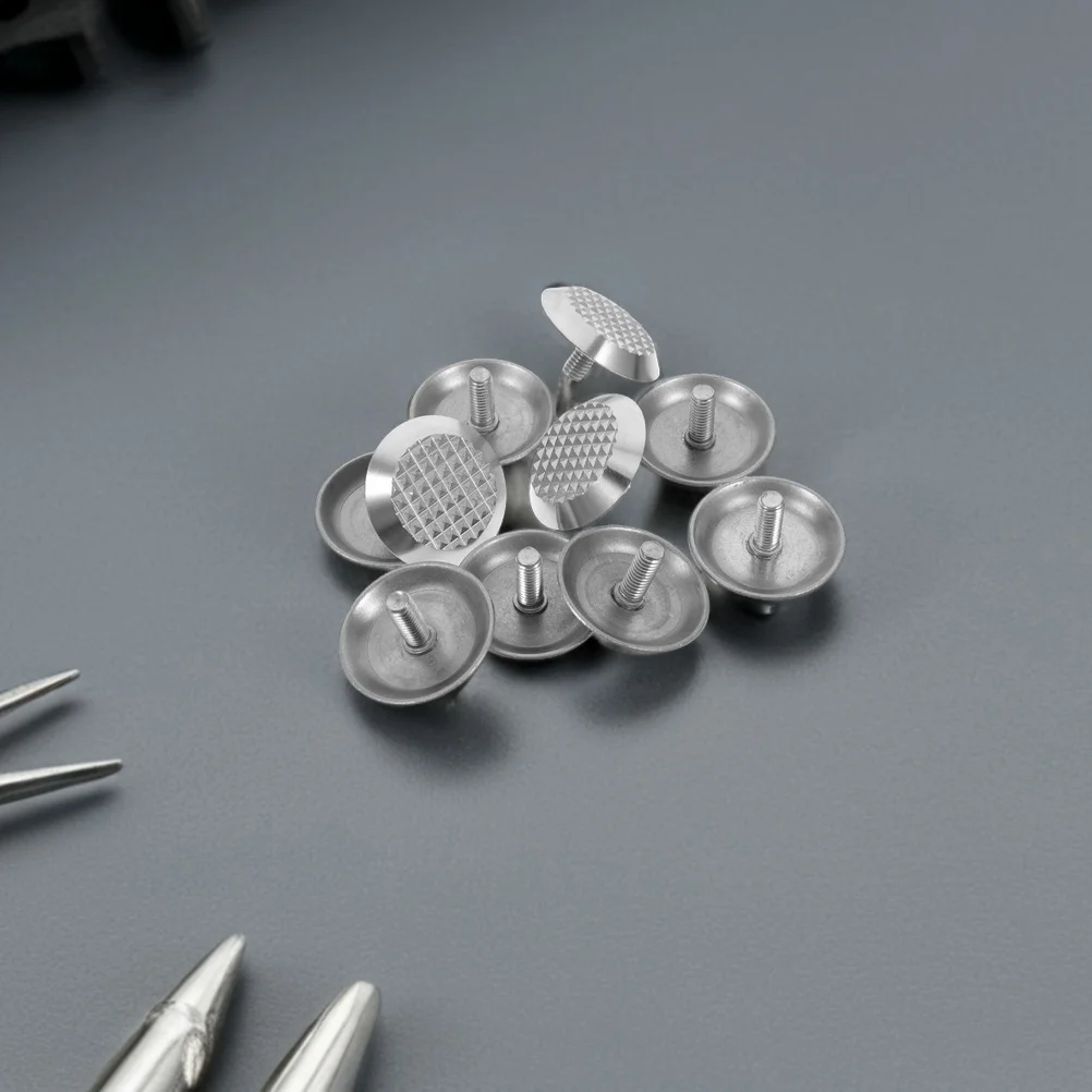 20 قطعة مسمار الطريق العمياء ترصيع الفولاذ المقاوم للصدأ المضادة للانزلاق مؤشرات تحذير اللمس للخارجية الممشى توجيه مسار السلامة #6