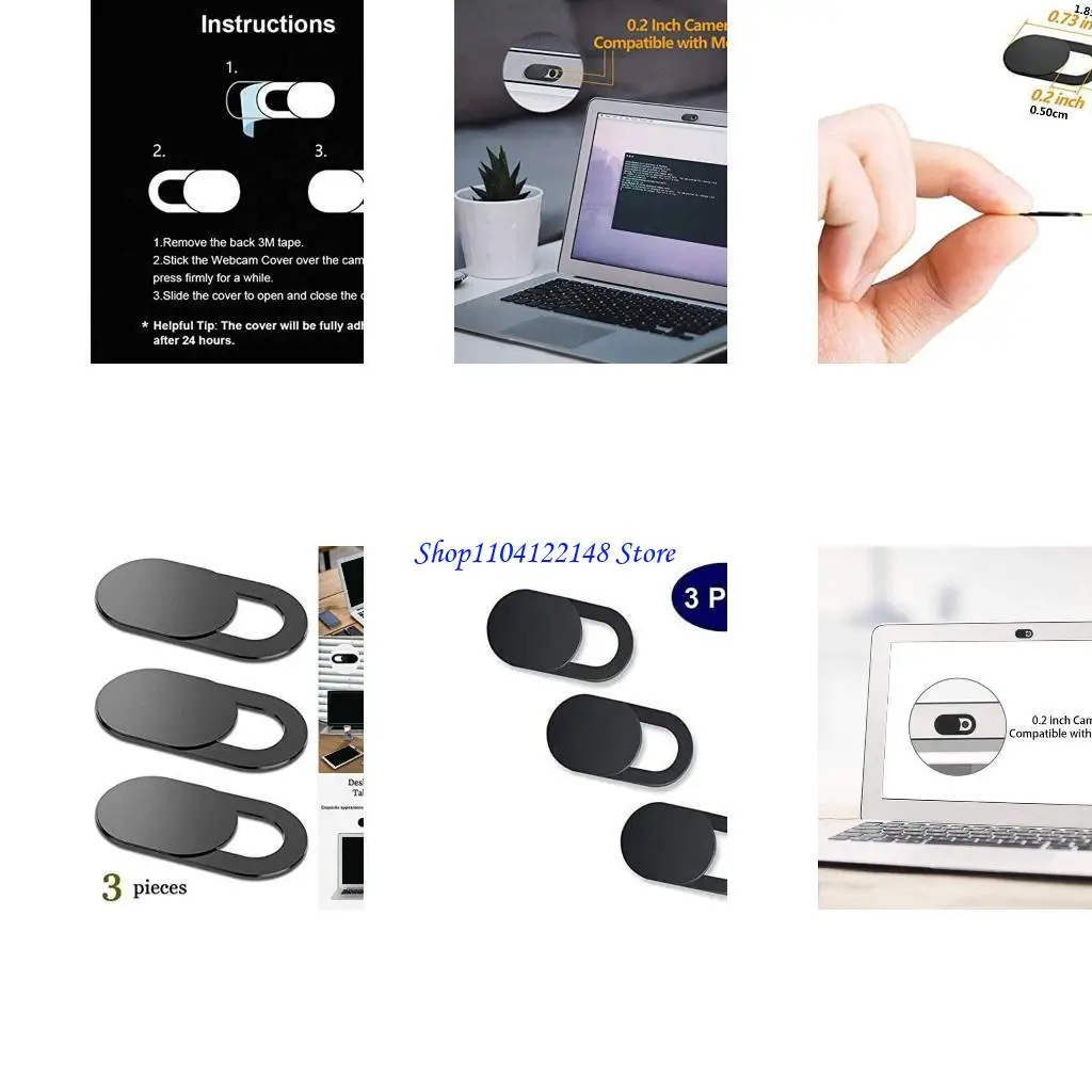 Capa da câmera P9fa para Computer Webcam Compatibilidade extensa capa Mini