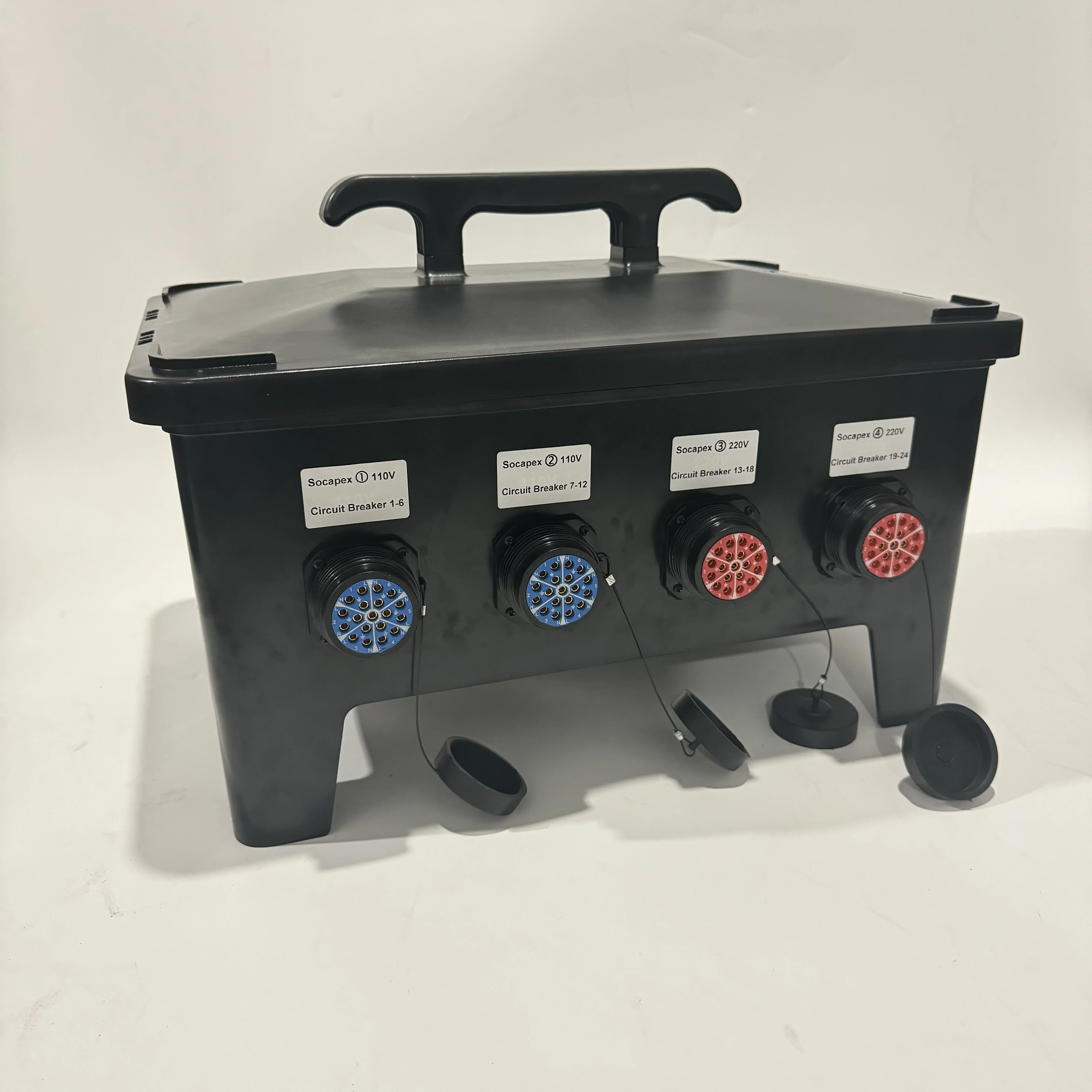 Camlock 400A to Socapex 220V 110V Power Distro Box