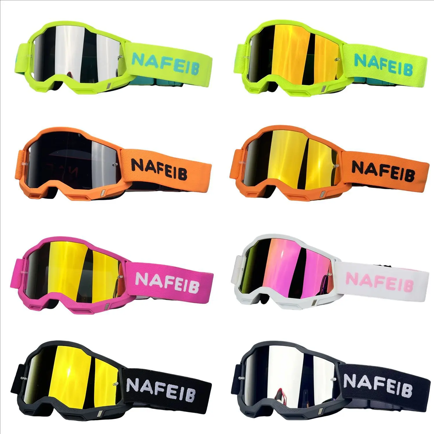Professional Outdoor Off‑Road Motorcycle Goggles, HD Vision Wind‑Dust‑Proof UV400 for Mountain Riding, Skiing & Outdoor Sports