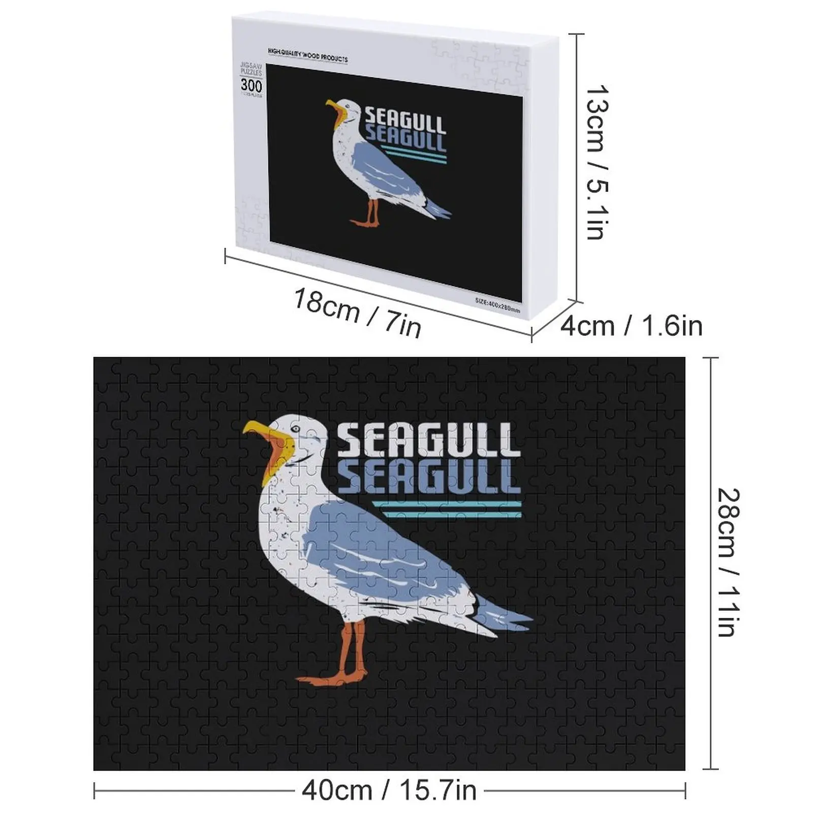 จิ๊กซอว์นกนางนวล ของขวัญเด็กแบบกำหนดเอง ของขวัญรูปภาพส่วนบุคคลสำหรับเด็ก เกมปริศนาสำหรับเด็ก