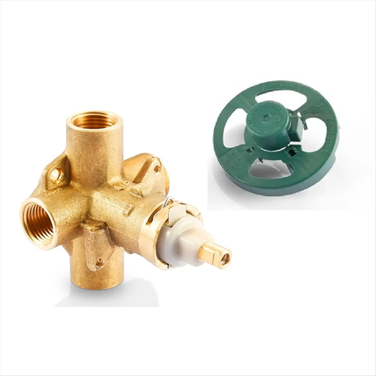 DT57 LATEST MODEL 2510 Shower Valve, Brass Pressure Balancing Shower Valves Replacement for 2510-1/2 Inch IPS Connections