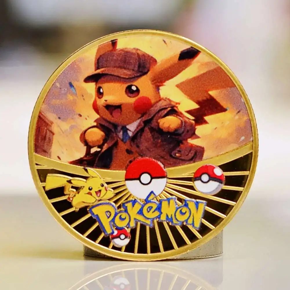 

Pokemon Coine Metal Pokémon Coins Pikachu Vmax Charizard Mario Tcg Coins Collectibles Anime Games Cartoon Medal Kids Toys Gifts