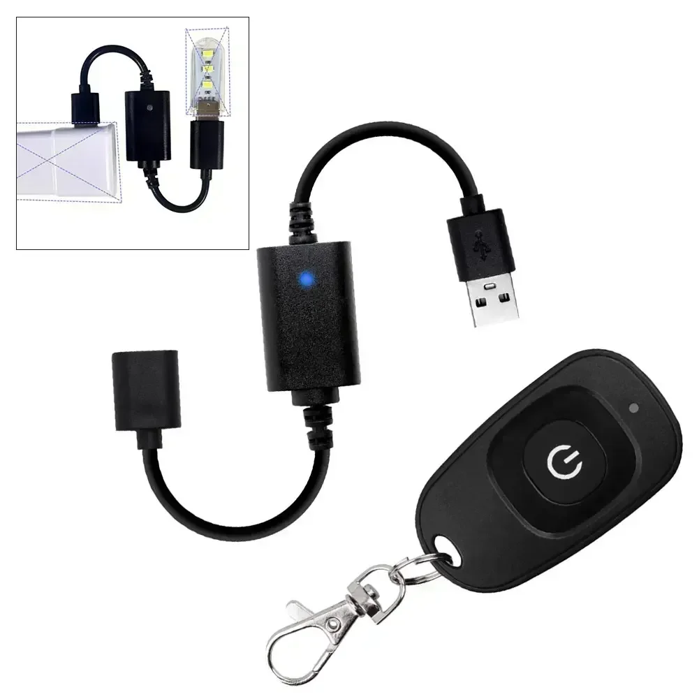 

Беспроводной USB-переключатель дистанционного управления для светодиодных фонарей, вентиляторы, простая установка, низкое потребление тока, частота 43392 МГц