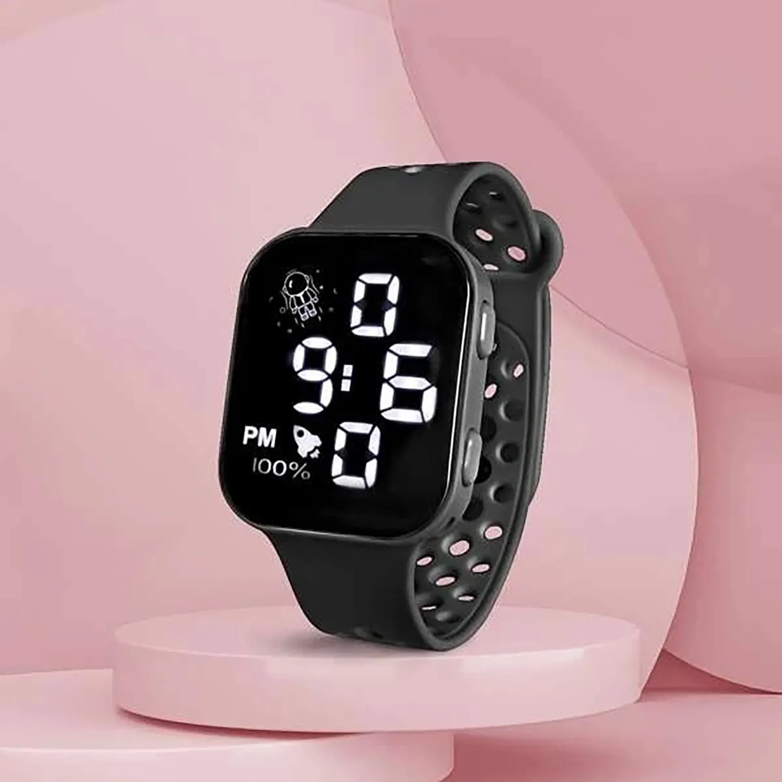 Digital LED Display Relógios de pulso para crianças, Relógios Esportivos, Silicone Band, Relógio Estudantil para Meninas e Meninos, Moda