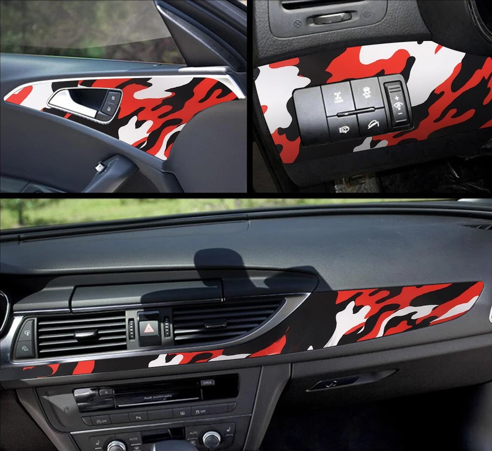 Camouflage Car Wrap Vinyl Film Camo Films Glue Sticker for DIY Car Styling Self Adhesive Computer Motorcycle Car Accessories