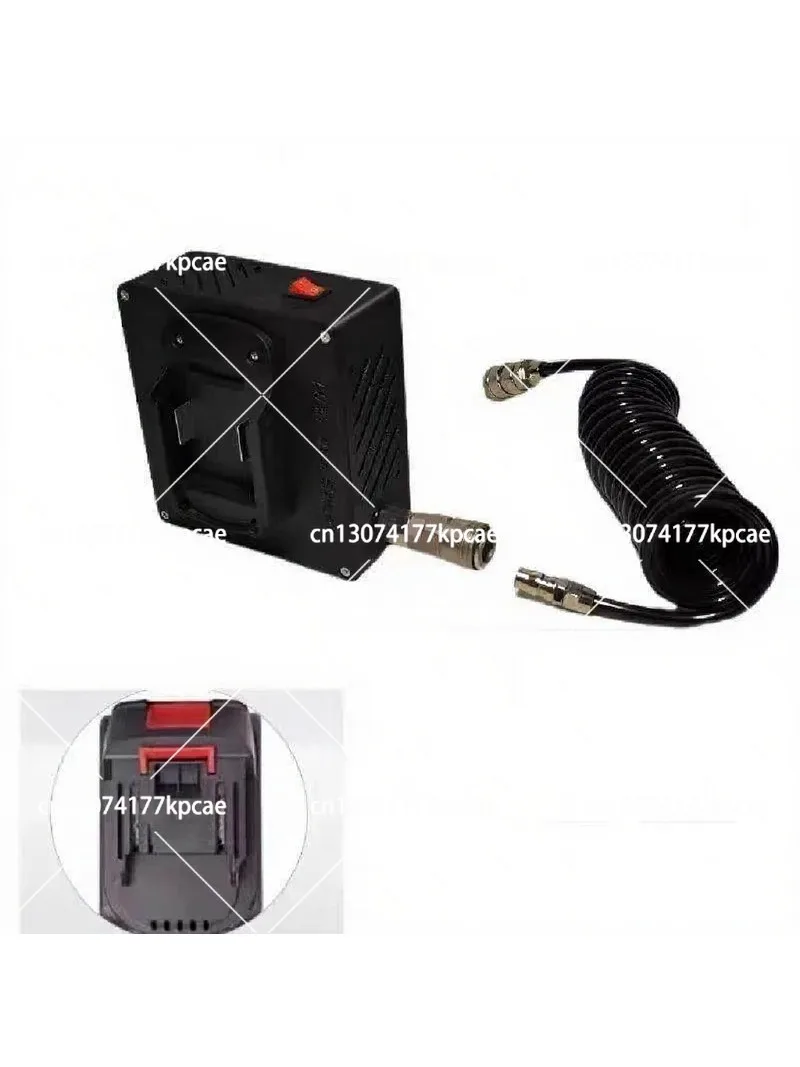 Portable Dual Cylinder Mini Air Compressor, Removable Rechargeable Lithium Battery, Run While Charging Supported