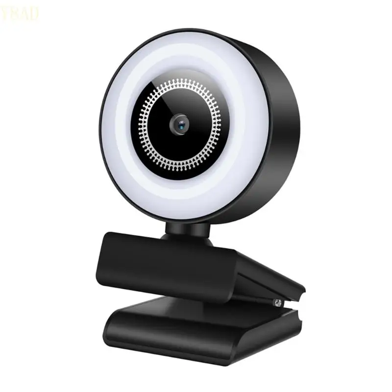 

Y8AD B12 Webcam 1080P Full-HDFixed-Focus Web for USB Computer Desktop-PC -360°