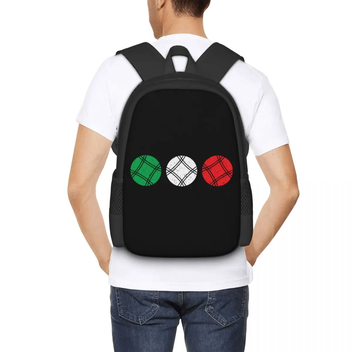 Cool bocce design - bocce petanque boules player  Collaboration Backpack Large Capacity Cute Foldable  Clothes Backpacks