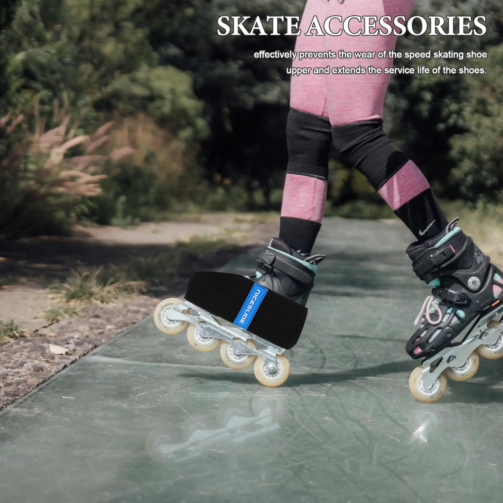 

2pcs 2 Pair Skating Boot Covers 34-38 Elastic Skate Protectors Roller Ice Hockey Skates Protective Covers Lightweight