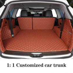 Car Trunk Mats For Fiat Freemont 2012-2017 Full Coverage Custom Leather Auto Interior Accessorie Styling Anti-Slip Waterproof