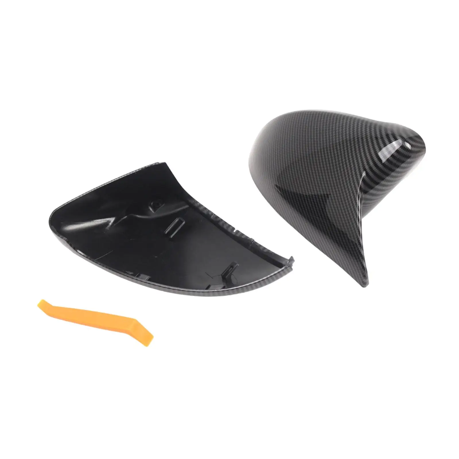 

Side Mirror Covers Easy Installation 5G0 857 537 5G0 857 538 Car Accessories Decoration Directly Replace for Golf MK7