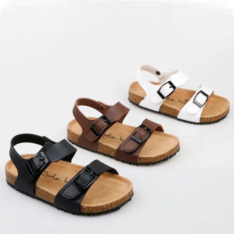 Sandalias para niños y niñas, zapatos informales de cuero suave, Unisex, de verano, 1-3, 4-6 años