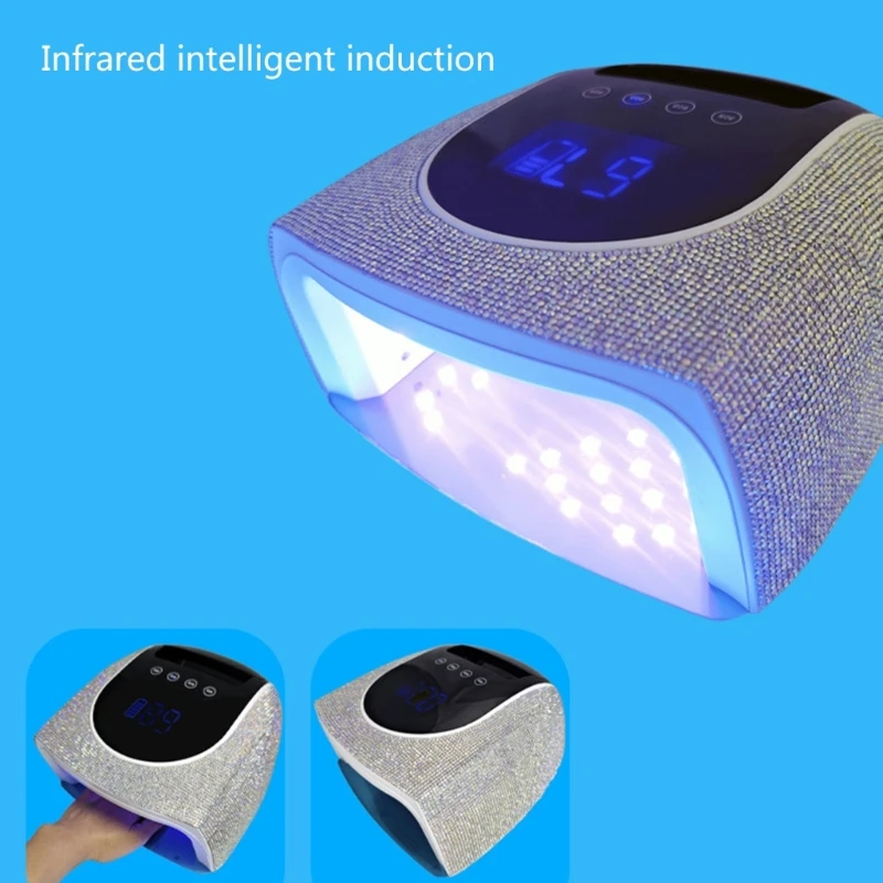 E1YE 96W Manicure Phototherapy Light UV LED Lamp Dryer with 4 Timer Setting