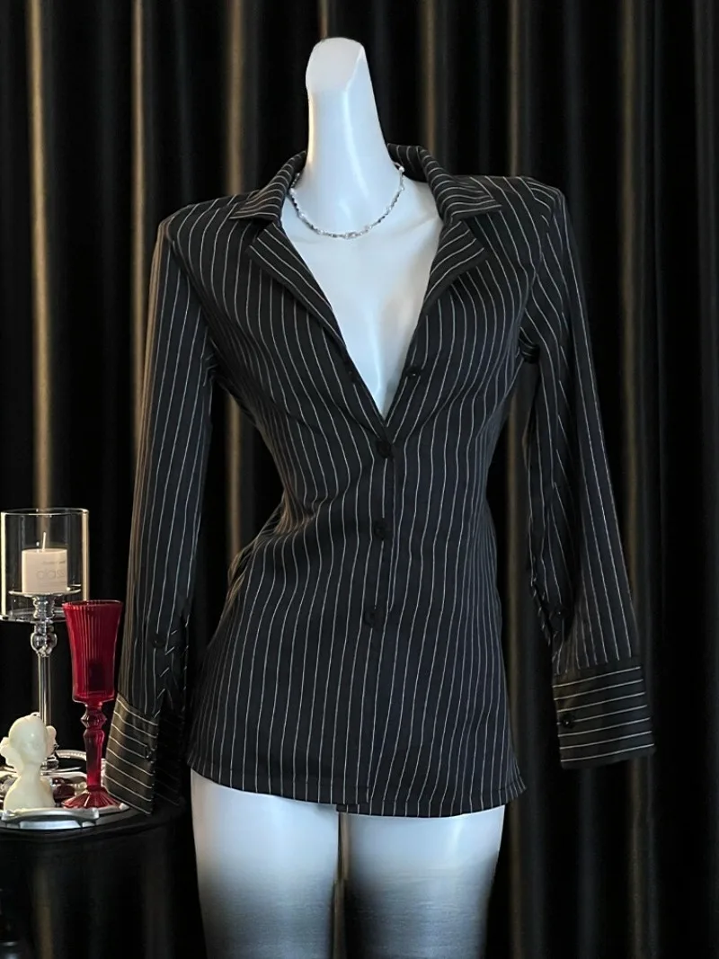 

Sexy OL Secretary Dress Women,Professional Roleplay Outfit,Striped Boyfriend Shirt Style,Pure Desire Temptation Pajamas,Elegant