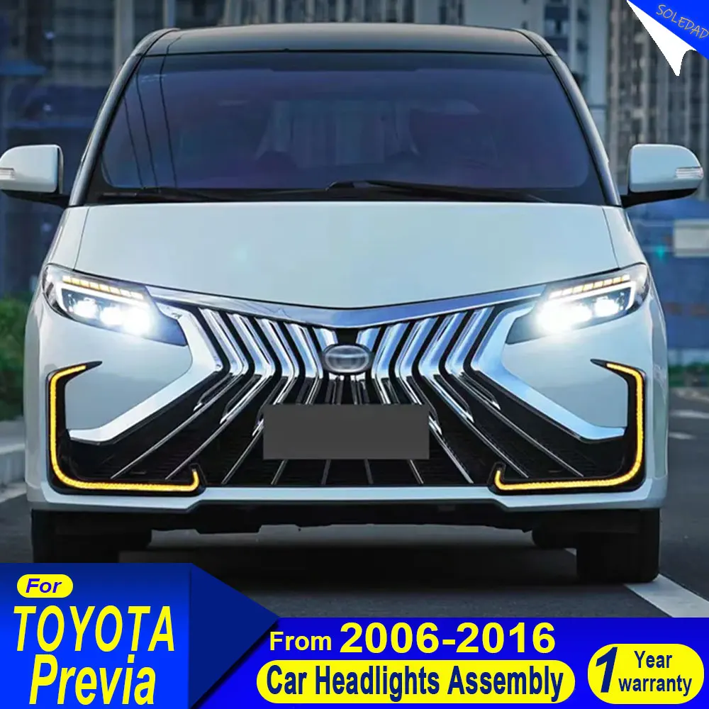 

Автомобильные фары для Toyota Privia 2006 2007 2008-2016, светодиодные фары для проектора, дневные ходовые огни, автомобильные аксессуары