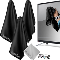 MagiicFiber Extra Large Microfiber Cleaning Cloth， Premium Cloth for TV Screens, Windows, Glasses, Lenses, VR,  Monitors More