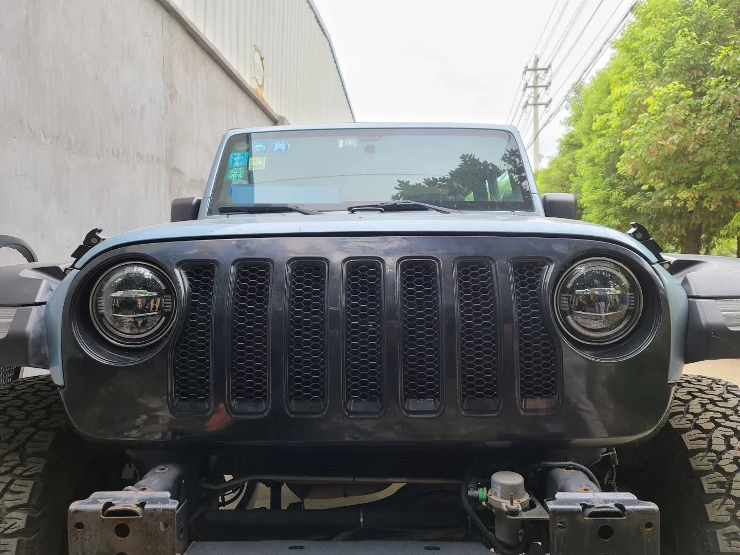 

SXMA J373 Angry Style Grille JK Change JL Front Racing Grill Bumper Grid Matt Black Grilles For Jeep Wrangler JK 07+