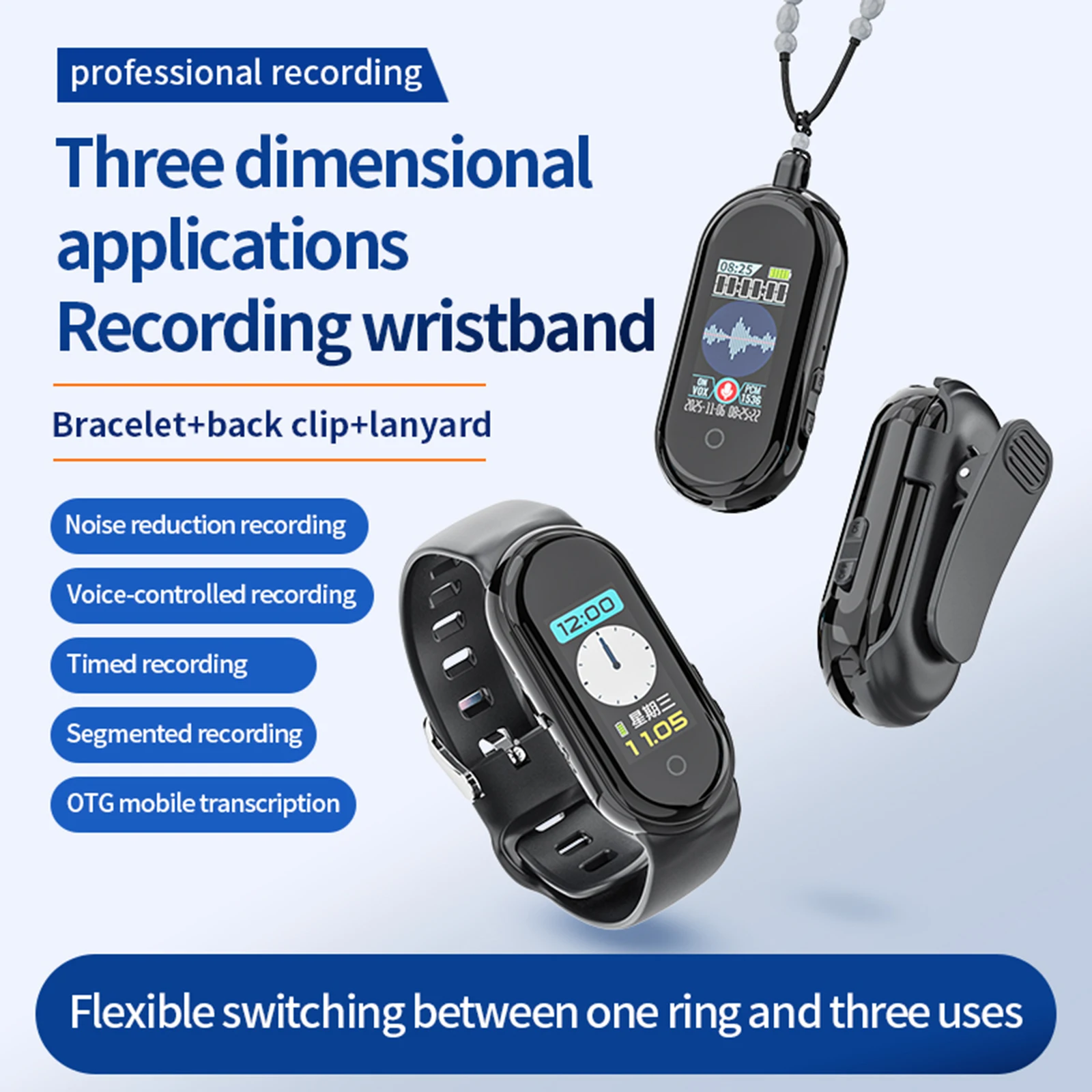 Portable Voice Recorder Noise- - Smartwatch Noise Watches recension och pris