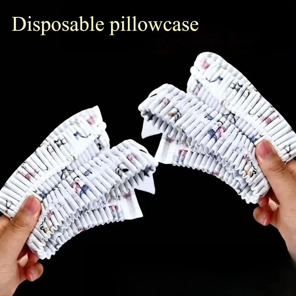

2pcs Disposable Enlarged Thickened Pillowcase Travel Pillow Cover Hotel Bedding Non-wash Pillow Towel Dirty Isolation Artifact