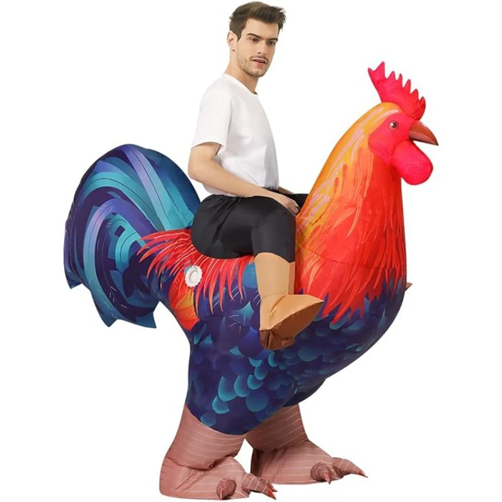 

Big Rooster Inflatable Costume Carnival Halloween Costume Props Animal Cosplay Prop Clothing Birthday Party Walking Doll Costume