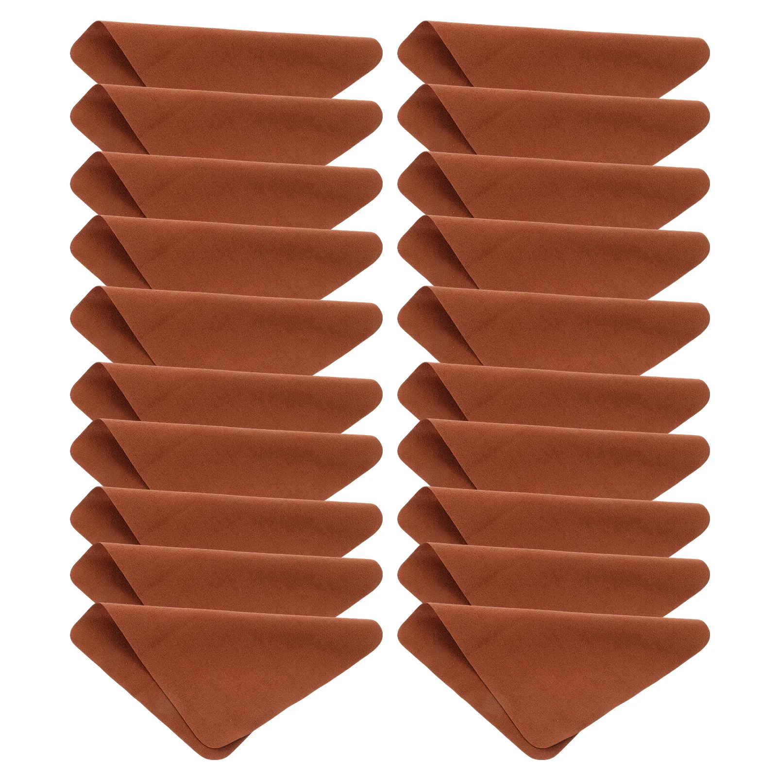 

20Pcs Double Sided Dark Suede Eyeglass Cleaning Cloth Thickened Lens Wipes Glasses Mobile Screens Cameras LCD Laptop Tablets