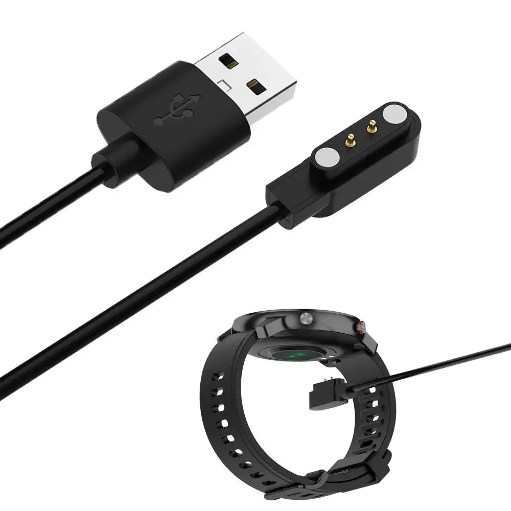 100cm carregador usb titular relógio inteligente doca cabo adaptador de carregador de fio para xiaomi haylou solar ls05 smartwatch cabo de carregamento
